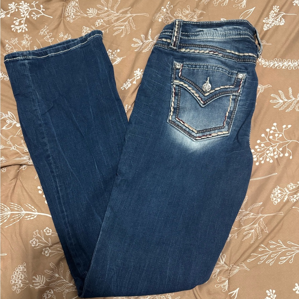 Miss Me Dark Blue Boot Cut Jeans